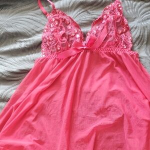 Pink Lace Nightgown